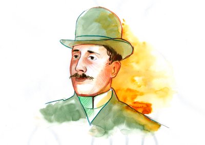 صورة للشاعر غيوم أبولينير (1880-1918) (الشاعر الإنجليزي غيوم أبولينير) بواسطة أليساندرو لوناتي