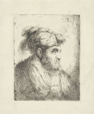 رجل مع عمامة بواسطة Alessandro Longhi