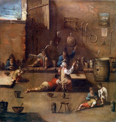 تدريب الكلاب ، c1690-1745 بواسطة اليساندرو ماجناسكو