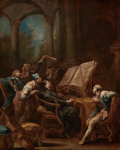 الكورسترز، حوالي 1740-1745 (زيت على قماش) بواسطة اليساندرو ماجناسكو