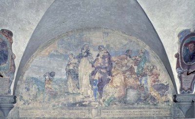 القديس أنتونينوس يكرز لتاجر أنقذه من عاصفة رهيبة ، لونيت (فريسكو) بواسطة أليساندرو تياريني