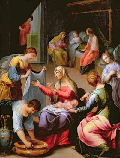 ولادة العذراء بواسطة أليساندرو دي أغوستينو كاسولاني