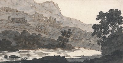 النهر والجبل، مع الآثار بواسطة ألكسندر كوزينز