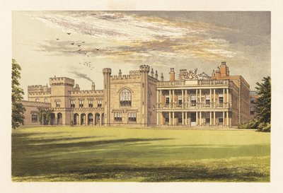 Knowsley Hall ، لانكشاير ، إنجلترا. ، 1880 (نقش) بواسطة الكسندر فرانسيس (بعد) ليدون