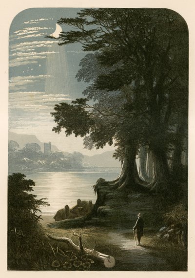 رسم توضيحي لـ Milton&39;s The Pensive بواسطة ألكسندر فرانسيس ليدون