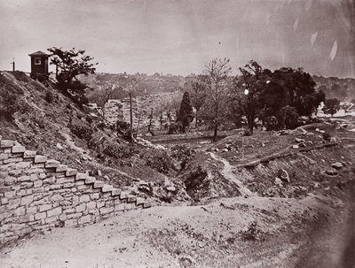 أنقاض جسر R & P Railroad ، ريتشموند ، كاليفورنيا. 1865. بواسطة الكسندر جاردنر