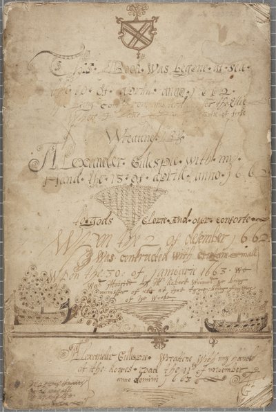 مجلة ألكسندر جيليسبي ، 1662-85 بواسطة ألكسندر جيليسبي