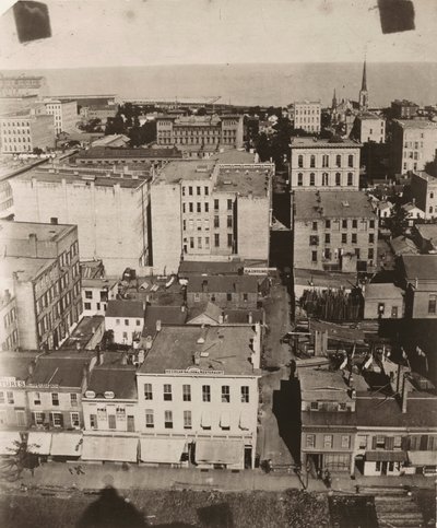 منظر شرقي من قبة المحكمة في شيكاغو ، 1858 بواسطة ألكسندر هيسلر