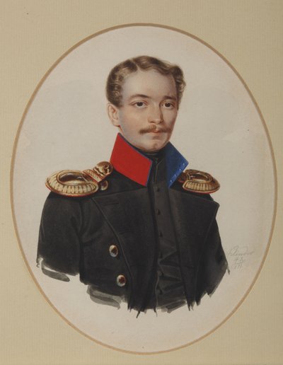 صورة بلاتون إيفانوفيتش بانشين 1817-1863 ، 1841 بواسطة Alexander Ivanovich Klünder