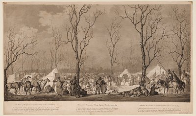 Bivouac of the Cossacks at Avenue des Champs-Elysées في باريس في مارس 1814 ، 1814 بواسطة ألكسندر إيفانوفيتش ساويرويد