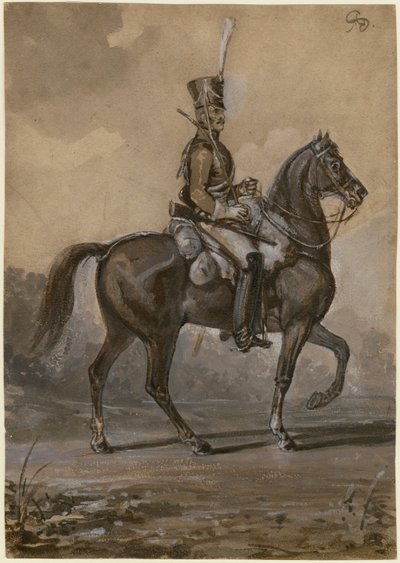 الفرس الروسي - Sauerweid ، Alexander Ivanovich (1783-1844) - 1820 - ألوان مائية على الورق - 22،9x16،2 - مجموعة خاصة بواسطة ألكسندر إيفانوفيتش ساويرويد