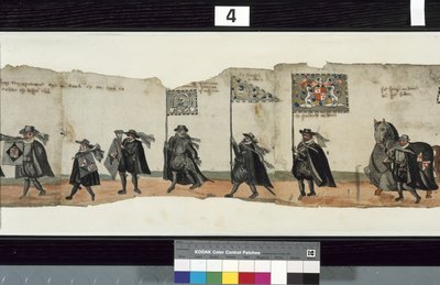 التفاصيل من موكب الجنازة Huntly ، يُقال أنه تم استخدامه في مراسم تأبين جورج الأول ، مركيز هنتلي بواسطة الكسندر كينكيد