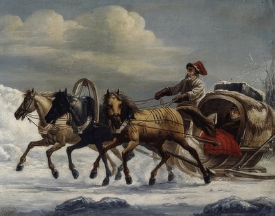 الترويكا. 1816 بواسطة ألكسندر أوسيبوفيتش أورلوفسكي