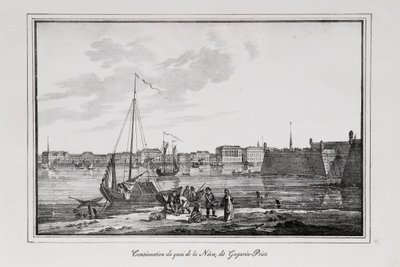 رصيف بتروفسكي في سانت بطرسبرغ ، ما يسمى بسلسلة مشاهد شجار Gagarinsky مناظر سانت بطرسبرغ ، 1820s بواسطة ألكسندر بلوخارت