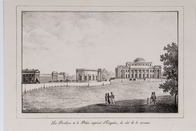قصر يلاجين في سلسلة مناظر سانت بطرسبرغ ، 1820s بواسطة ألكسندر بلوخارت