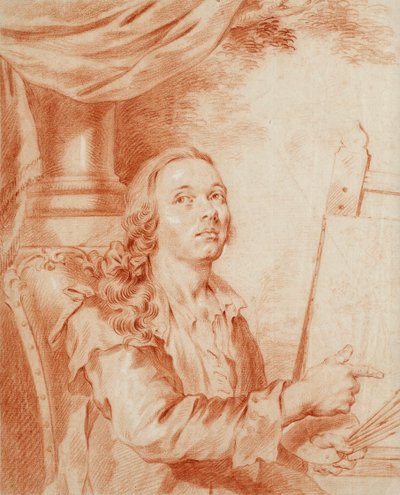 بورتريه ذاتي - عمل الكسندر (الكسندر) روزلين (1718-1793) ، متفائل على الورق بواسطة الكسندر روسلين