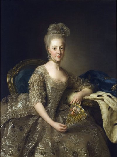 Hedwige-Elisabeth-Charlotte de Schleswig-Holstein-Gottorp - صورة هيدويغ إليزابيث شارلوت من هولشتاين غوتورب (1759-1818) - بينتور دي ألكسندر (ألكسندر) روزلين (1718-1793) بواسطة الكسندر روسلين