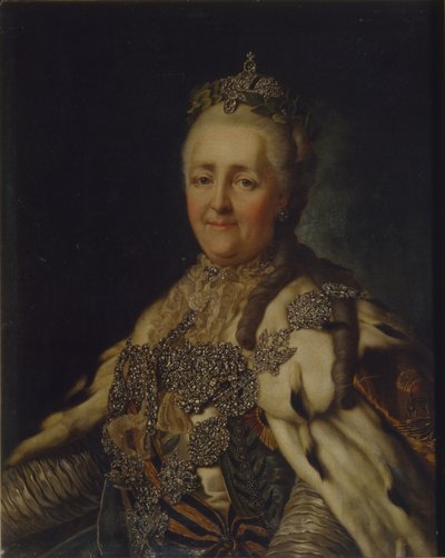 صورة الإمبراطورة كاثرين الثانية 1729-1796 بواسطة الكسندر روسلين
