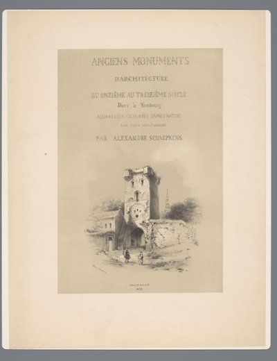 Poort naar Visé te Tongeren الآثار القديمة للهندسة المعمارية من القرن الحادي عشر إلى القرن الثالث عشر في ليمبورغ (عنوان السلسلة على الكائن) بواسطة الكسندر شيبكنز
