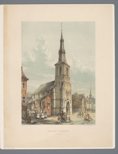 Sint-Maartenkerk و Sint-Truiden كنيسة سانت مارتن في سانت تروند (العنوان على وجوه) الآثار القديمة للعمارة من القرن الحادي عشر إلى القرن الثالث عشر في ليمبورغ (عنوان السلسلة) بواسطة الكسندر شيبكنز