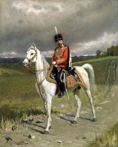 صورة للإمبراطور نيكولاس الثاني 1868-1918 ، 1907. بواسطة ألكسندر فلاديميروفيتش ماكوفسكي