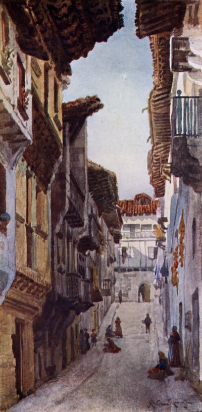 شارع في فوينتارابيا (لون ليثو) بواسطة ألكسندر والاس ريمنجتون
