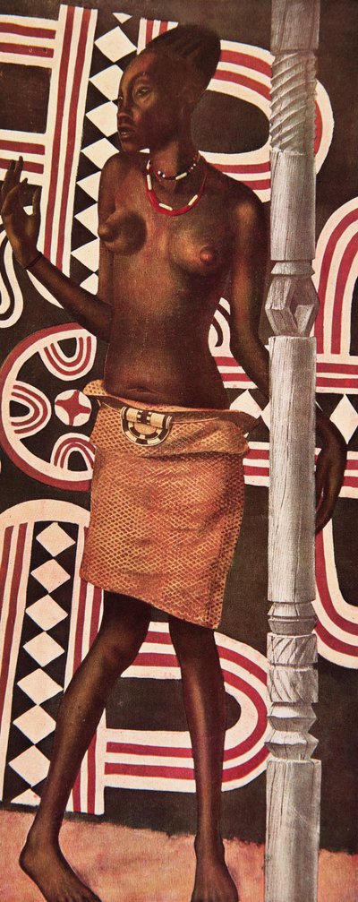 موليندي ، مانجبيتو ، من رسومات ولوحات أفريقية ، أُعدم خلال بعثة سيتروين سنتر أفريقيا ، المهمة الثانية Haardt Audouin-Dubreuil ، حانة. باريس ، 1927 بواسطة ألكسندر ياكوفليف