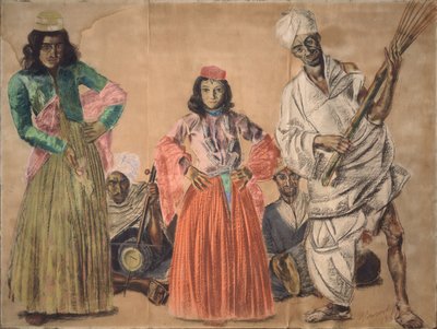 الموسيقيون في سريناغار ، 1932 بواسطة ألكسندر يفجينيفيتش ياكوفليف