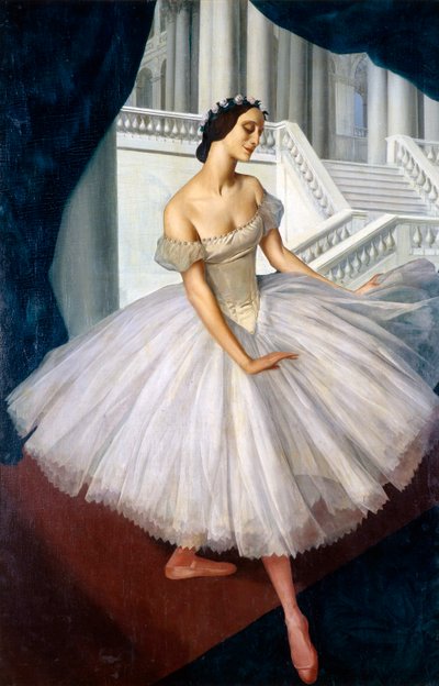 صورة راقصة الباليه آنا بافلوفا 1881-1931 ، 1924 بواسطة Alexander Yevgenyevich Yakovlev
