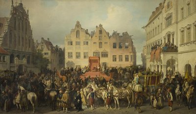 ريجا يقسم الولاء لبطرس الأكبر ، 1710 ، 1868 بواسطة ألكسندر فون كوتزيبو