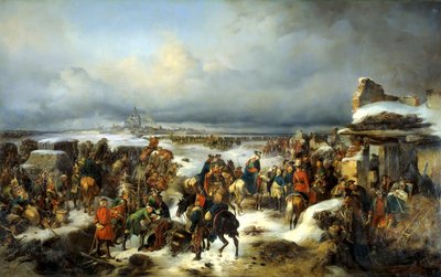 الاستيلاء على قلعة كولبرج البروسية في 16 ديسمبر 1761 ، 1852. بواسطة ألكسندر فون كوتزيبو