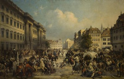 احتلال القوات الروسية لبرلين في أكتوبر 1760 ، 1849 بواسطة ألكسندر فون كوتزيبو