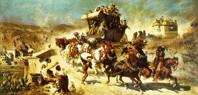 مدرب البريد الإسباني في طليطلة ، بواسطة الكسندر فون فاغنر