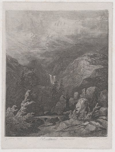 المناظر الطبيعية ، 1839. بواسطة الكسندر كالامي