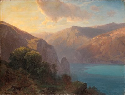 Près de Seelisberg: منظر لاك دي لوسيرن من Seelisberg ، سويسرا ، 1862 بواسطة الكسندر كالامي