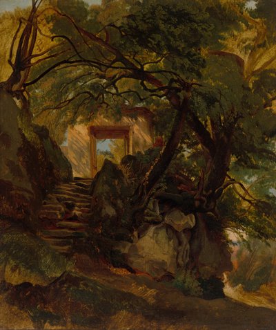 درج في حديقة فيلا Chigi di Ariccia ، 18441845. بواسطة الكسندر كالامي