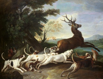 صيد الغزلان ، 1718 بواسطة الكسندر فرانسوا ديسبورتس