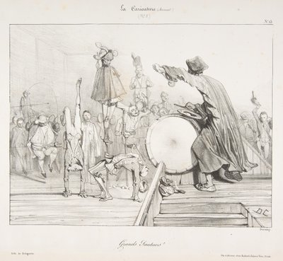 Grands Sauteurs! ، من La Caricature ، 1823-1860. بواسطة الكسندر جابرييل ديكامبس