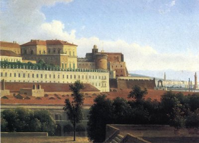 نابولي ، Palazzo Reale ، c.1780 (زيت على ورق على قماش) بواسطة الكسندر هياسنتي دونوي