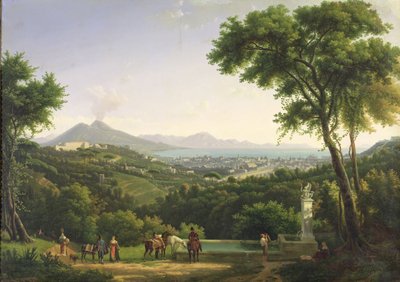 منظر لنابولي من كابوديمونتي ، 1813 بواسطة الكسندر هياسنتي دونوي