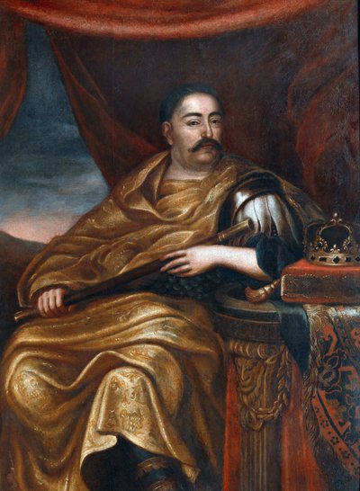 صورة جون الثالث سوبيسكي (1629-1696) ملك بولندا "" القرن السابع عشر - صورة جون الثالث سوبيسكي (1629-1696) ، ملك بولندا ودوق ليتوانيا الأكبر - تريسيوس ، جان (سي 1620 - 1692) - - زيت على قماش - 162x114 سم - متحف قصر ويلانو بواسطة الكسندر جان تريسيوس