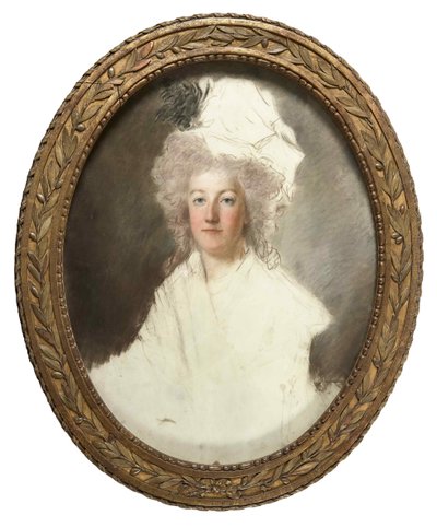 صورة لملكة فرنسا ماري أنطوانيت 1755-1793 ، 1791-1792. بواسطة الكسندر كوتشارسكي