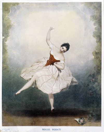 رقصة كلاسيكية: الآنسة روساتي عام 1848 بواسطة الكسندر دي فالنتيني