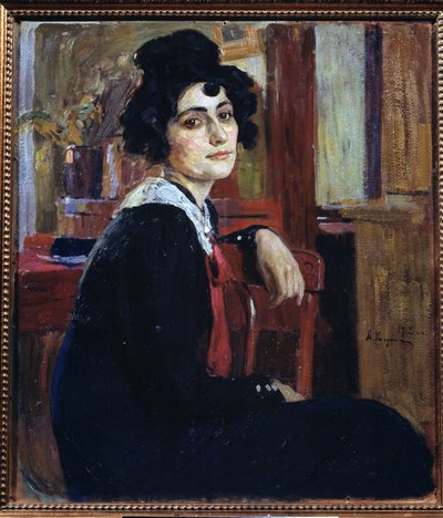 فرنسية (فرنسية). لوحة أليكسي ميخائيلوفيتش كورين (كورين) (1865-1923) ، زيت على قماش بواسطة أليكسي ميخائيلوفيتش كورين
