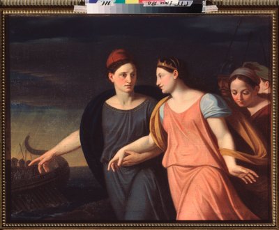 باريس تختطف هيلين (باريس تخطف هيلين) - رسم أليكسي إيغوروفيتش إيغوروف (1776-1851) ، زيت على قماش بواسطة أليكسي ييغوروفيتش ييغوروف