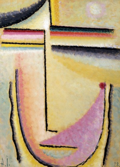 رأس مجردة رأس مجردة ، 1928 بواسطة Alexej von Jawlensky