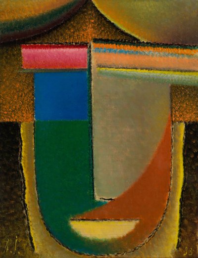 رأس مجردة أفريقيا ، 1933 بواسطة Alexej von Jawlensky