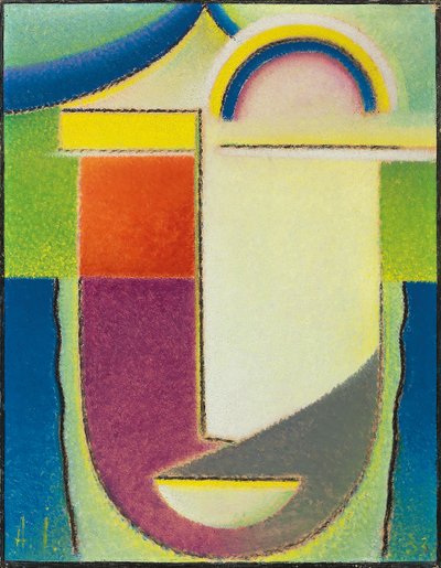 رأس الملخص: عيد الفصح 1933 بواسطة Alexej von Jawlensky
