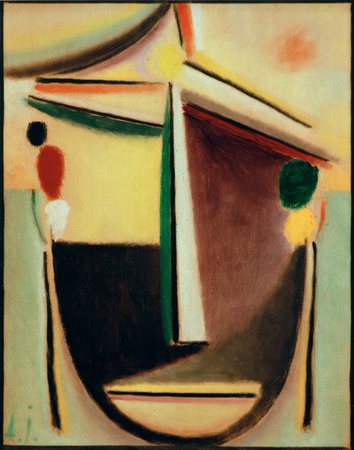 رأس مجردة بواسطة Alexej von Jawlensky