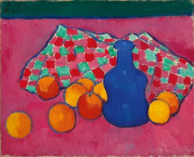 مزهرية زرقاء مع البرتقال ، 1907 بواسطة Alexej von Jawlensky